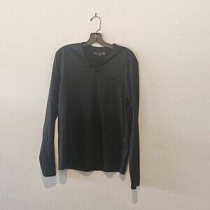 G by Guess Black Henley long sleeve shirt